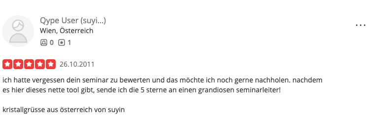 Rezension von Suyin