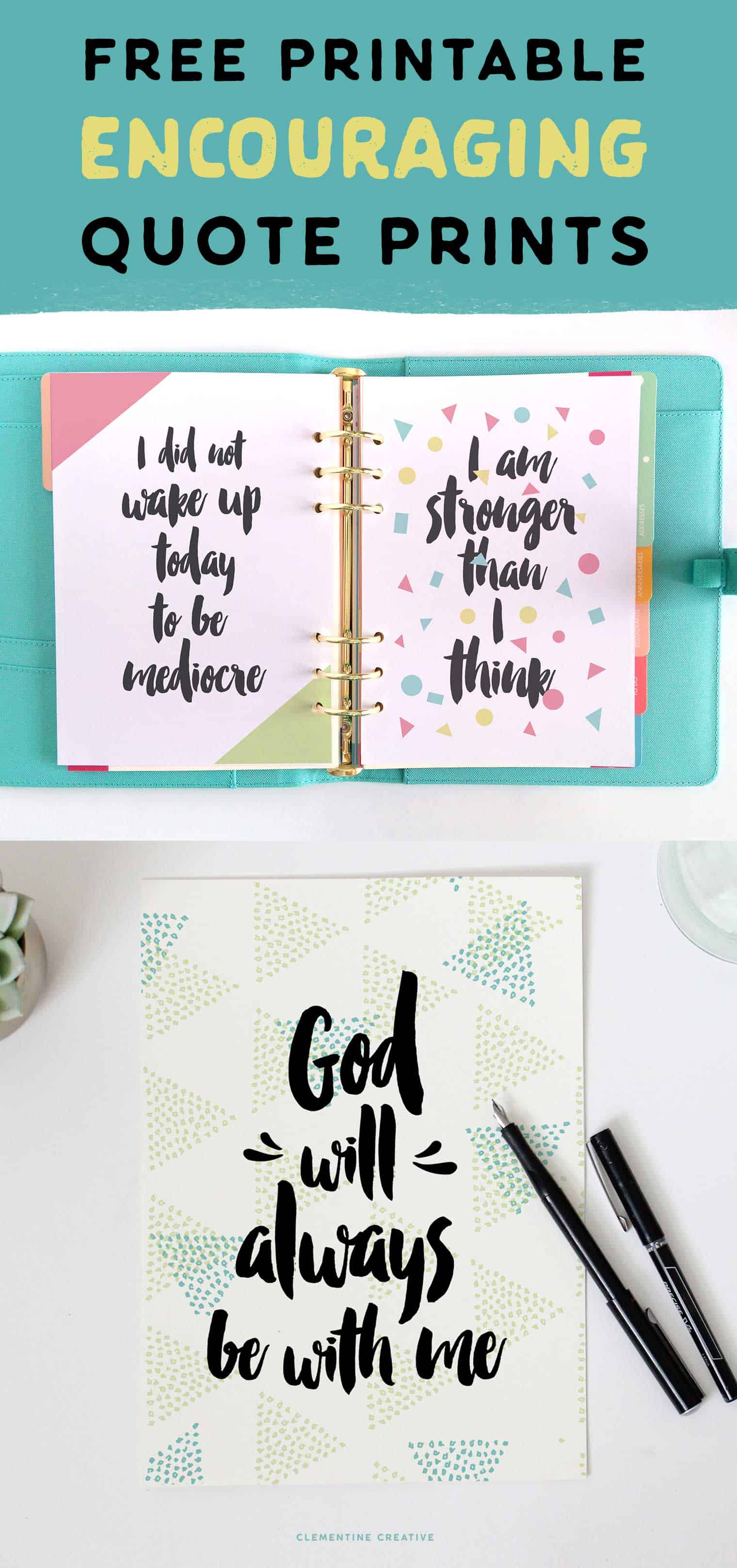 free printable motivational quote prints