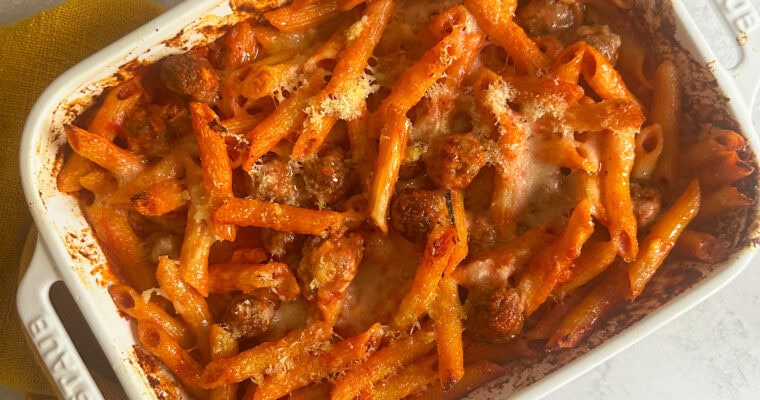 Baked Pasta with Tiny Meatballs (Pasta al Forno con Polpettine)