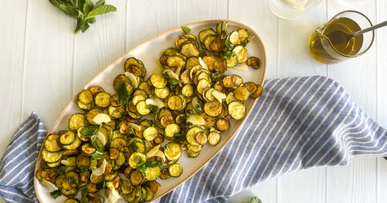 Zucchini Alla Scapece: Italian Fried Zucchini with Vinegar and Mint