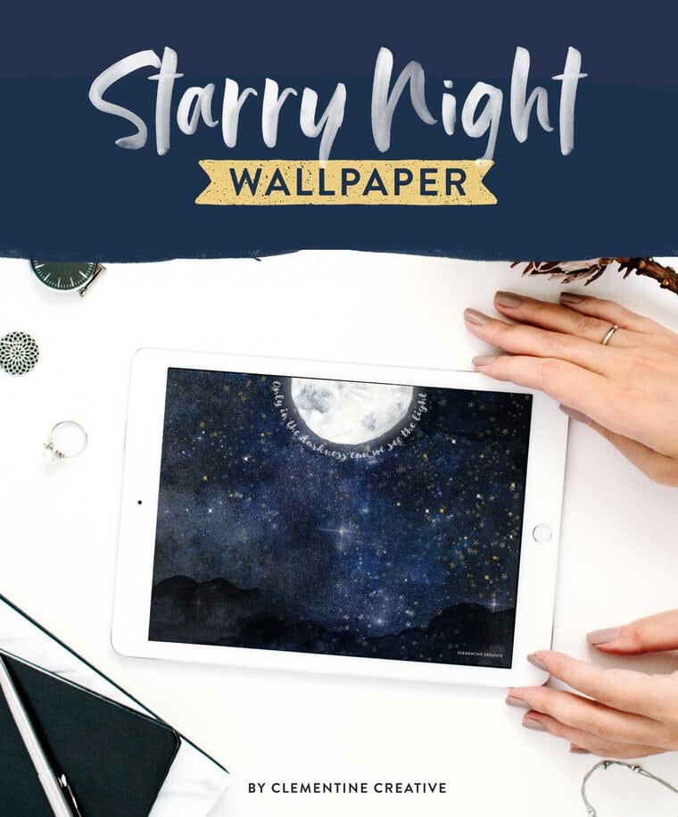 Free moon and stars wallpaper for your iPad. Click here to download.
