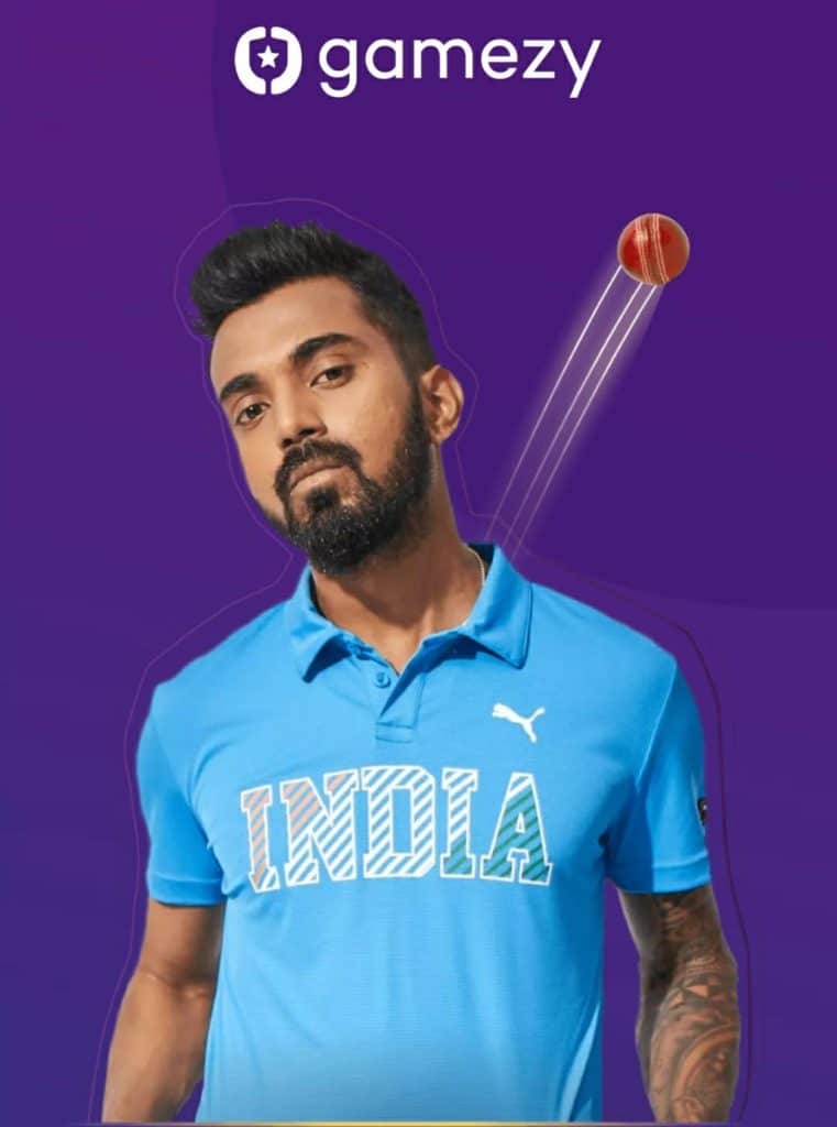 Gamezy brand ambassador KL Rahul
