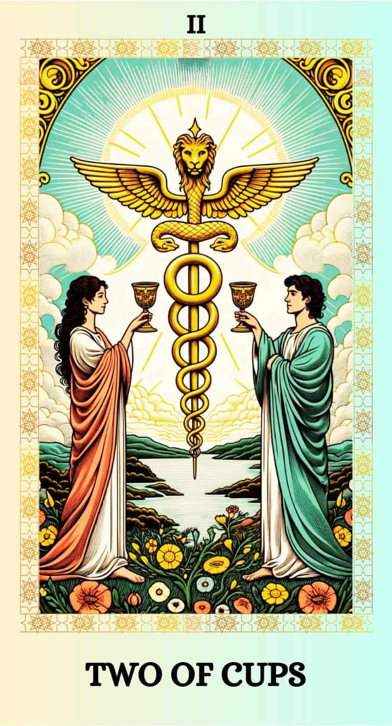 two of cups tarot card meaning