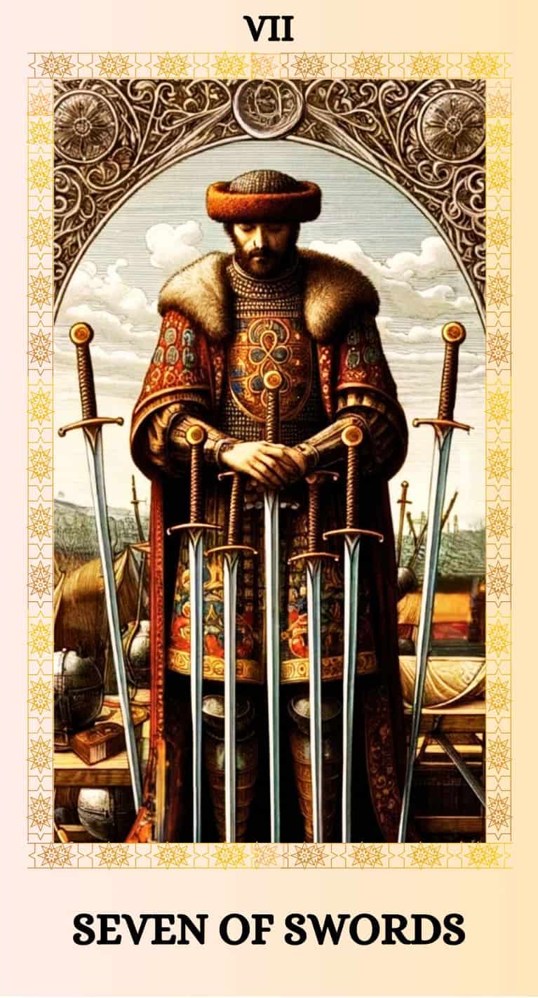 seven of swords tarot card