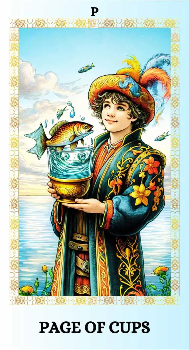 page of cups tarot card