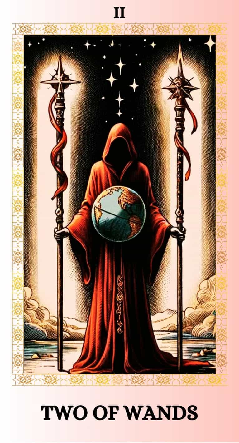 two of wands tarot card