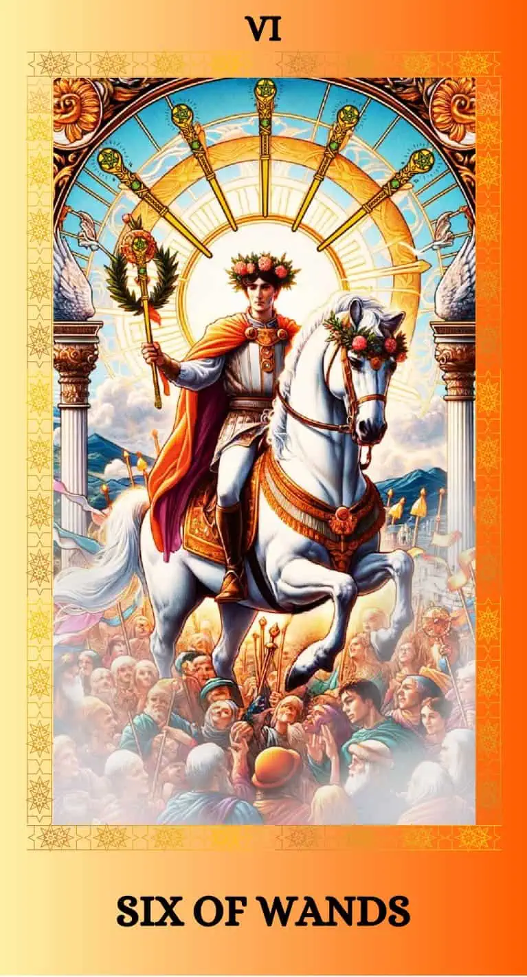 six of wands tarot card