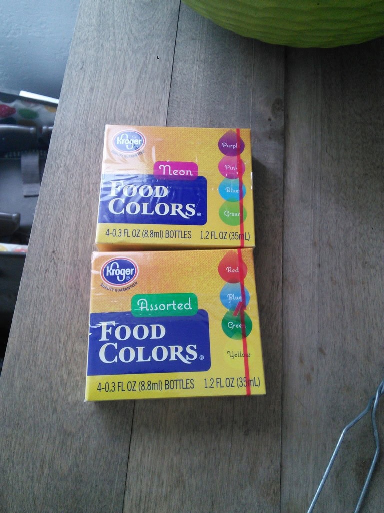 I picked up some food coloring and game on!