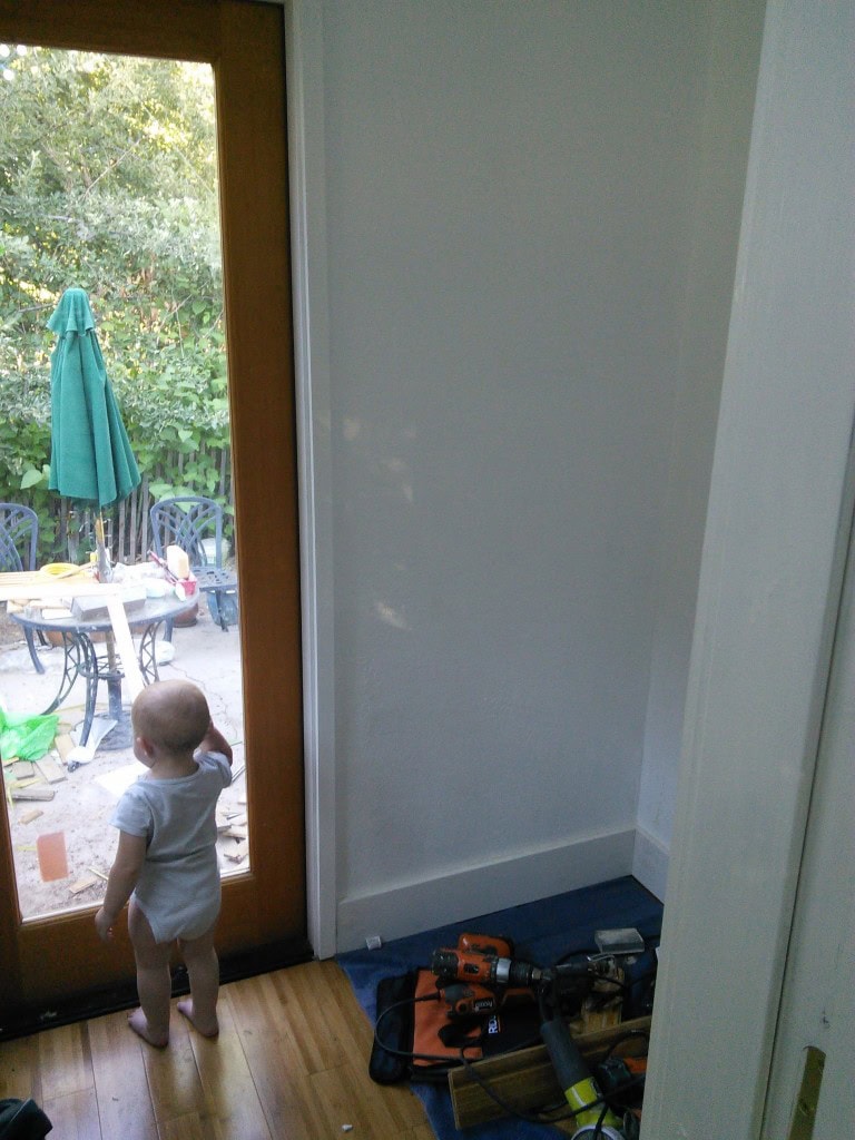 Dreaming of her water table days... she likes her room, she spends a lot of time there :) 