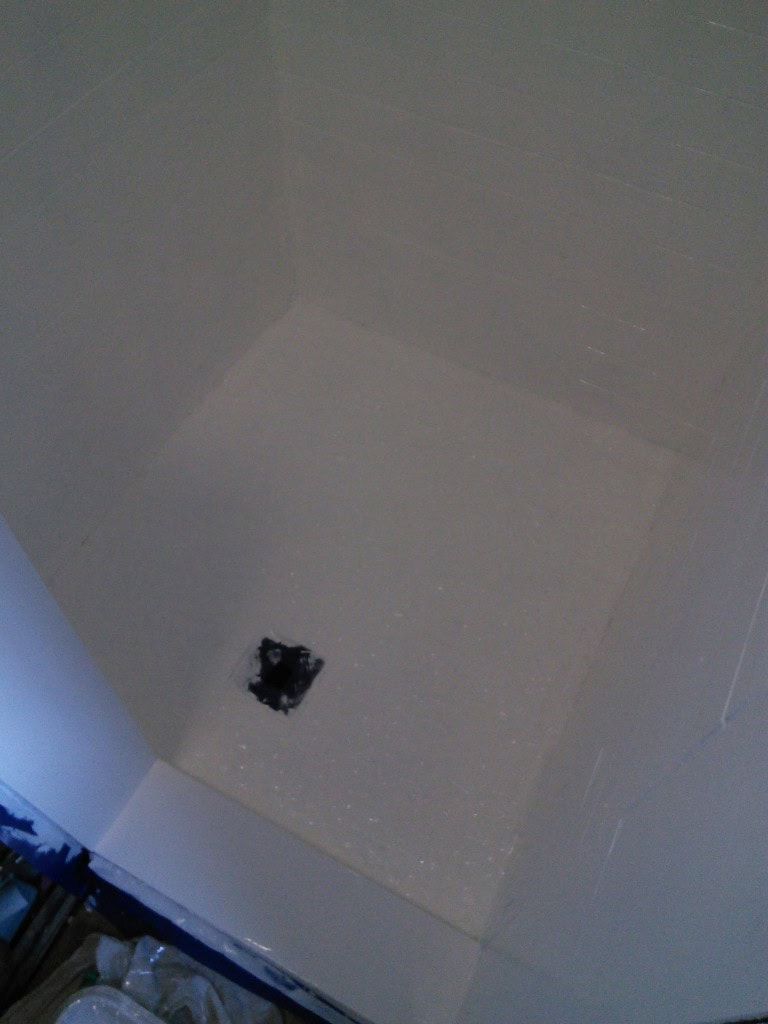 BUT I think it covered REALLY well and the shower is so much brighter and happier to use!