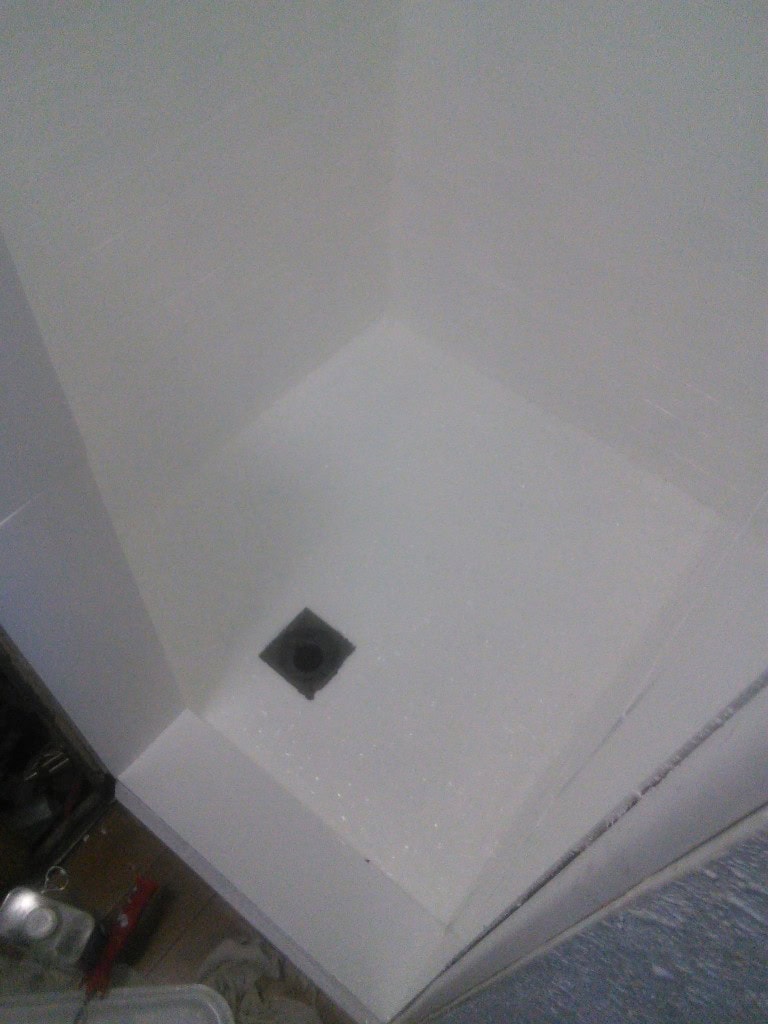 James suggested I try to leave the floor the dark color but I think that would have been very difficult and I am not in love with how it may have looked...