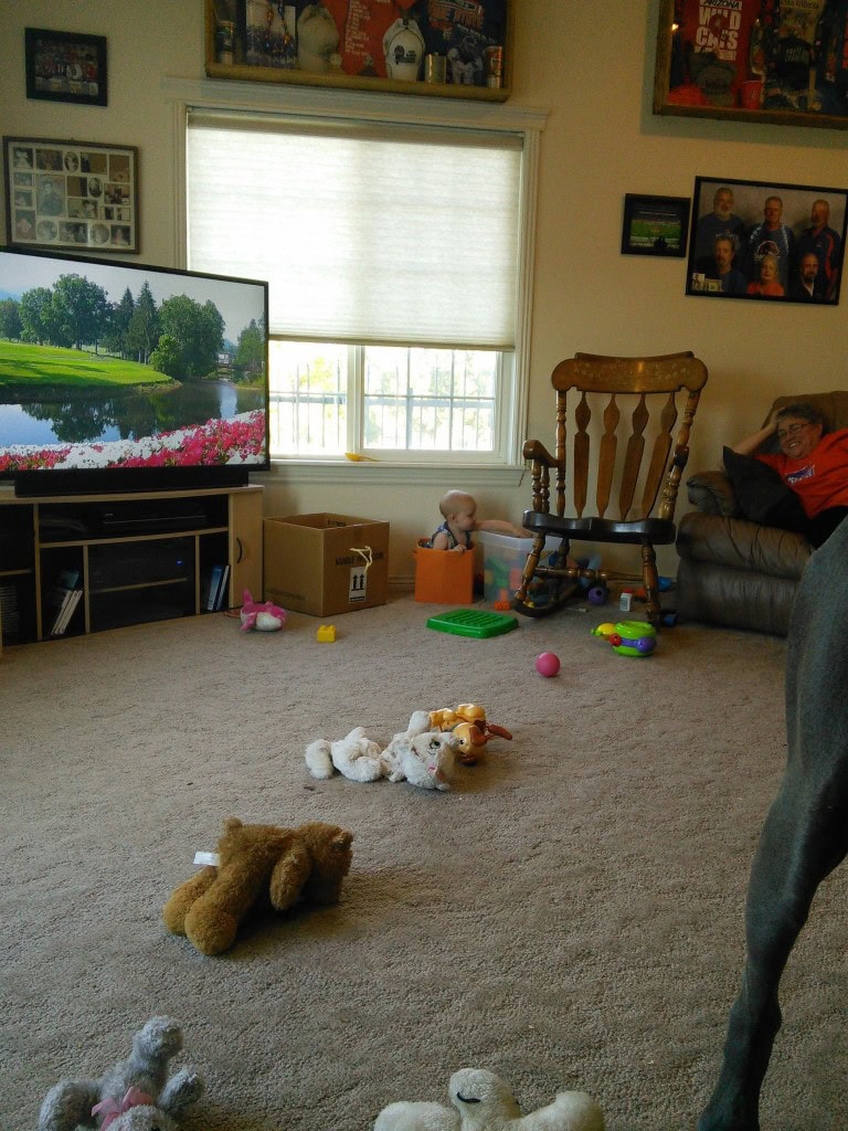 even in a great big house Hazel finds the little box to ffit into :)