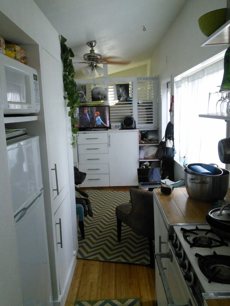 Shot from the kitchen