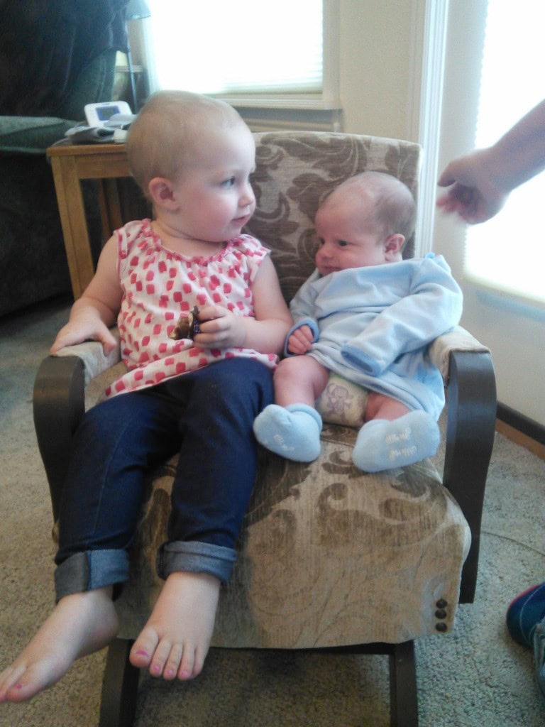 they can share the rocking chair that used to be their grandmas :) 