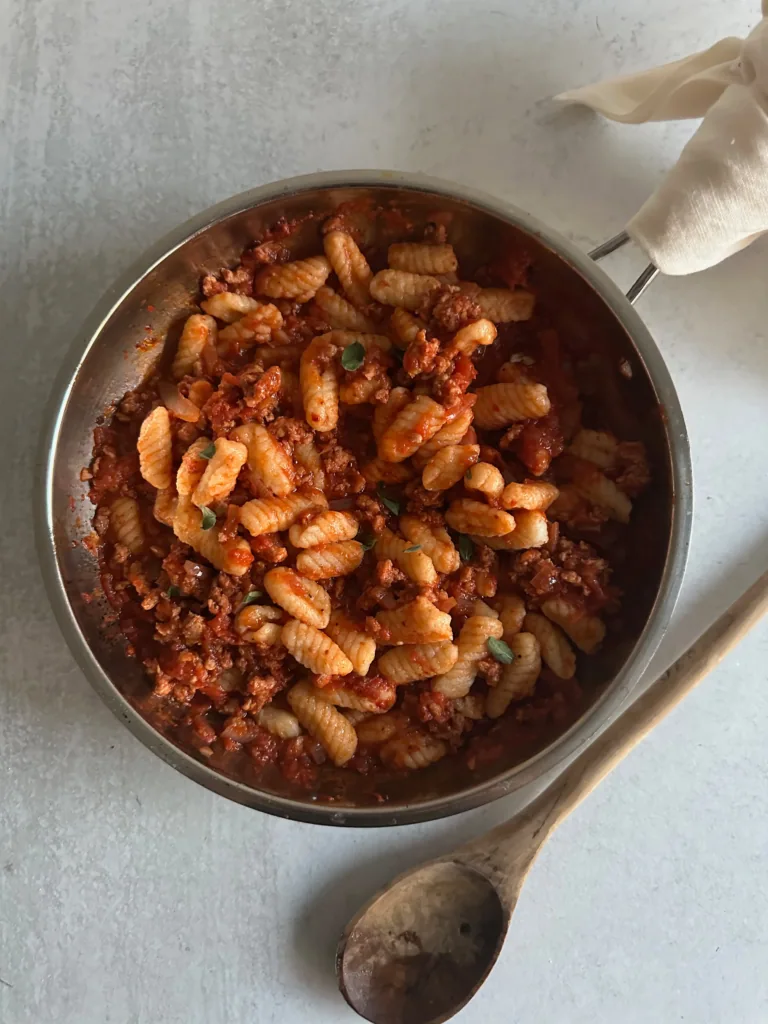pot of cavatelli