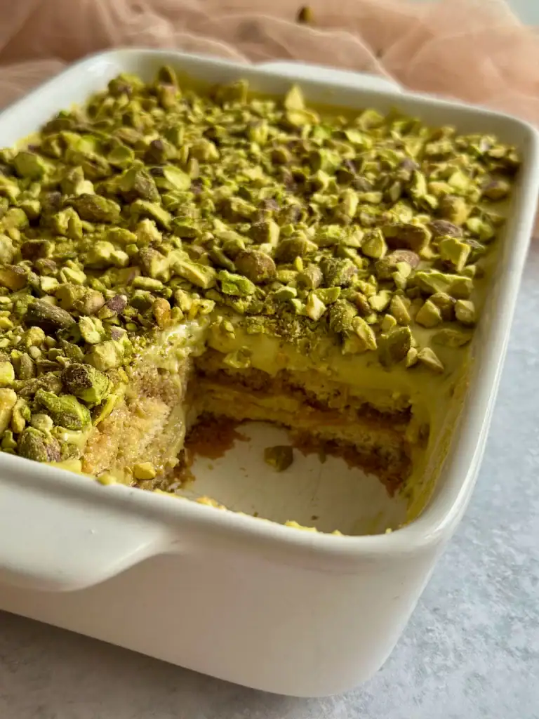 Pistachio tiramisu'