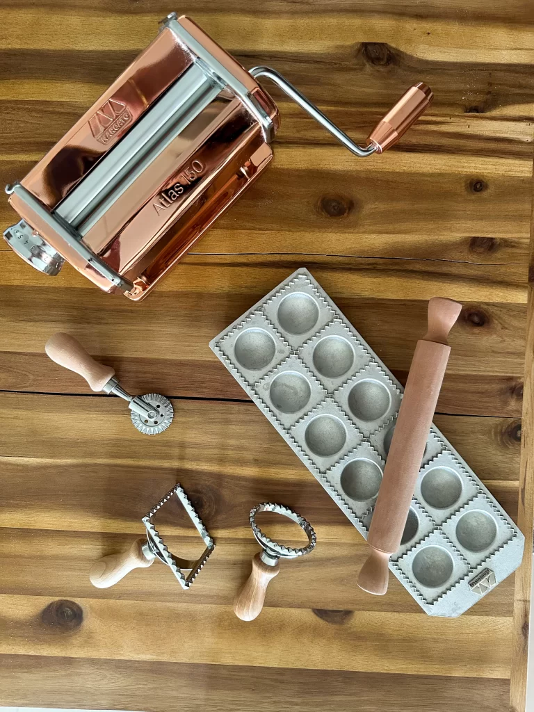 Ravioli recipe pasta tools
