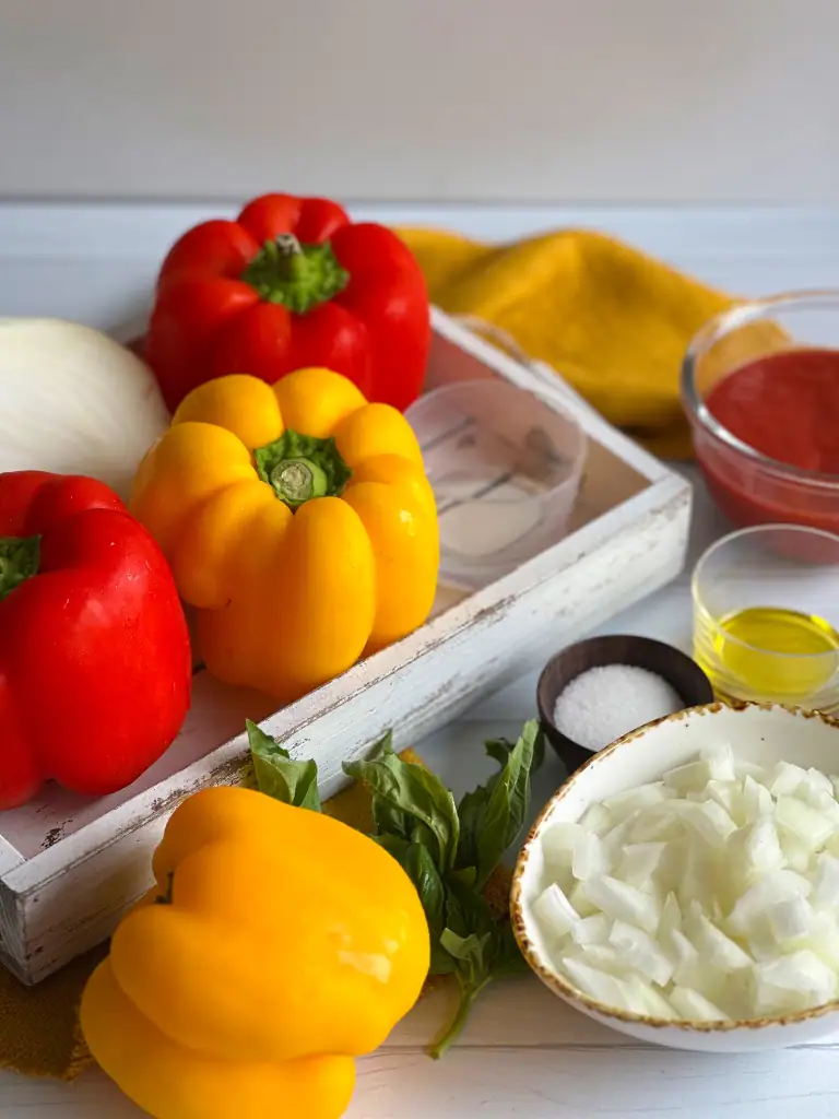 Ingredients for Peperonata recipe