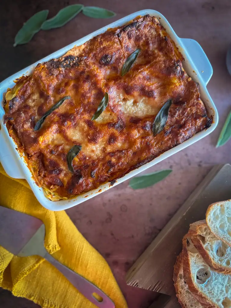 baked butternut squash lasagna