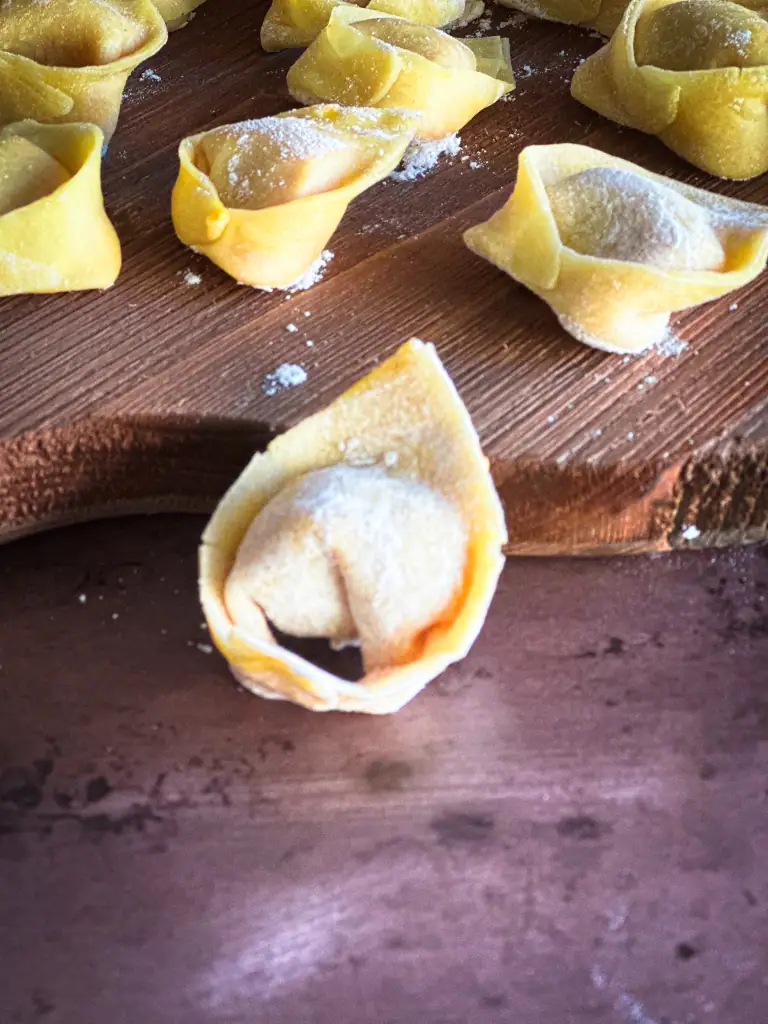 Pumpkin Tortelli close up