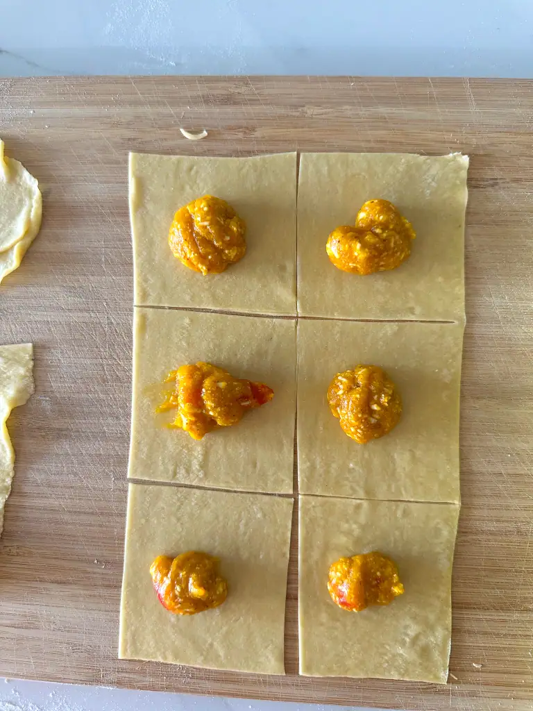 Pumpkin filling in all squares