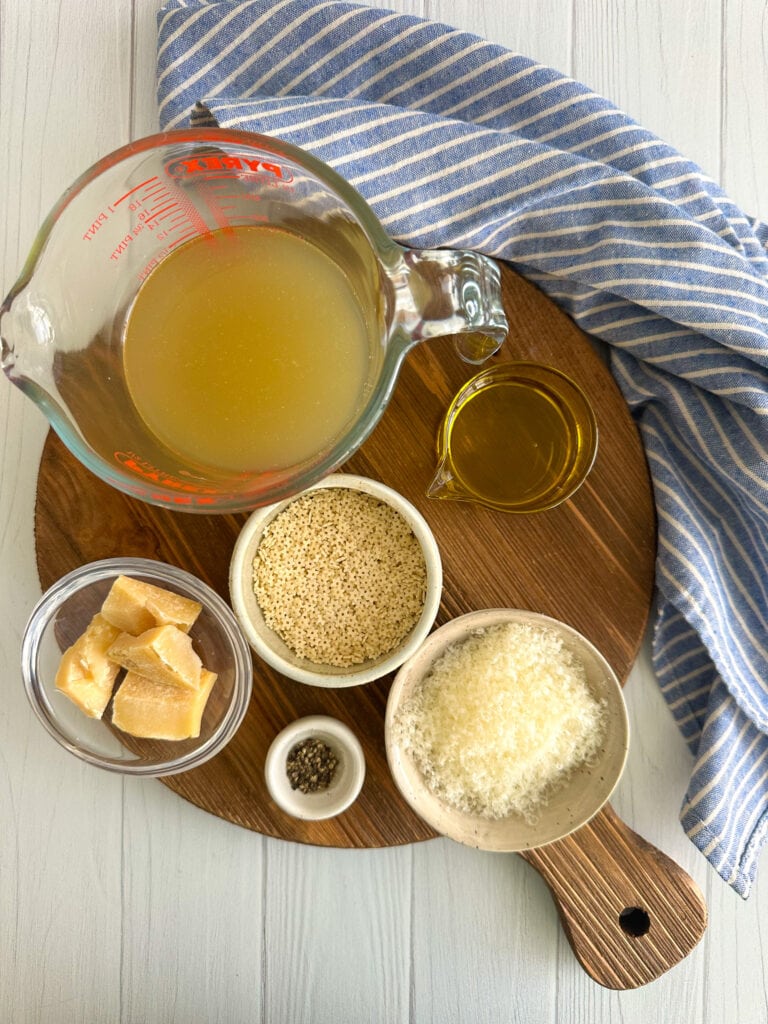 Ingredients to make Italian Pastina spup recipe.