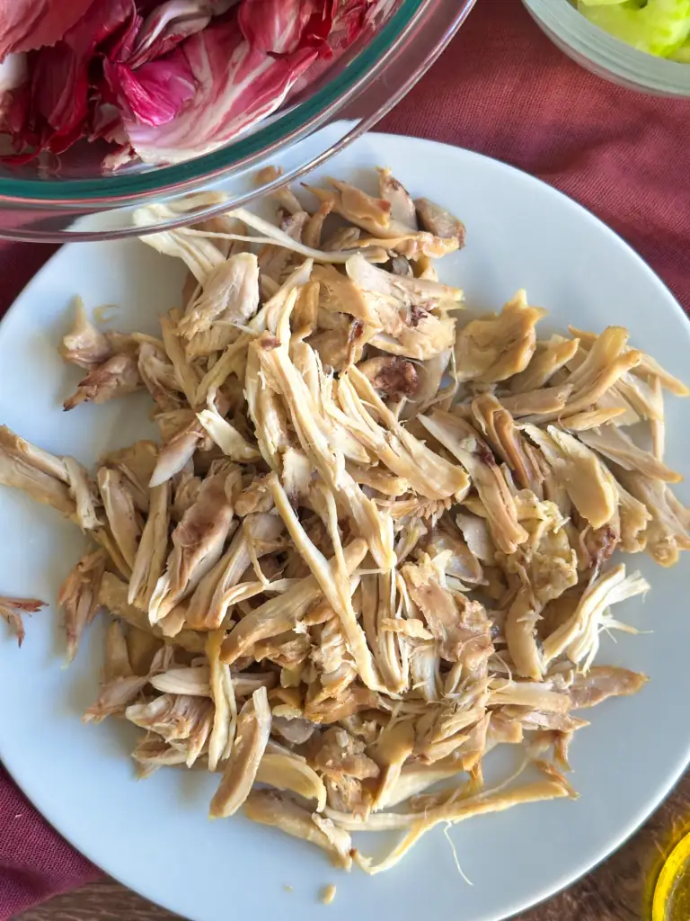 Shredded Chicken for Italian Chicken Salad