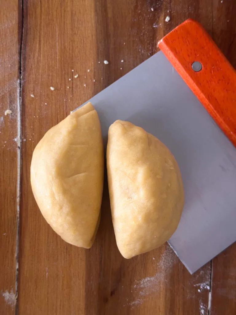 dough divided in 2