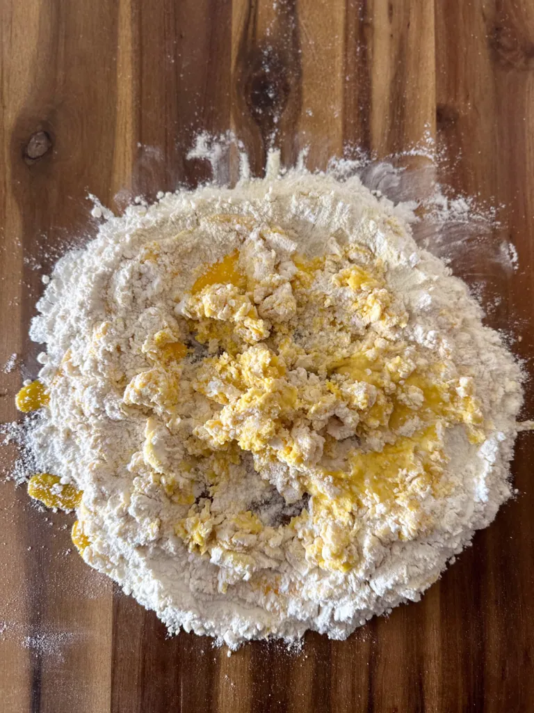 mixed dough