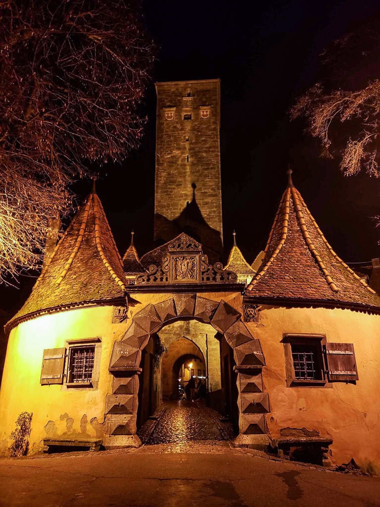 historic entry to rothenburg german town