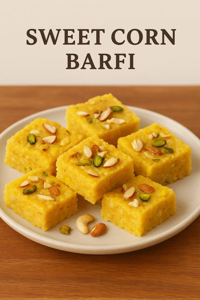 स्वीट कॉर्न बर्फी रेसिपी-(sweet corn Barfi ) 5 स्वीट कॉर्न बर्फी रेसिपी-(sweet corn Barfi ) 4