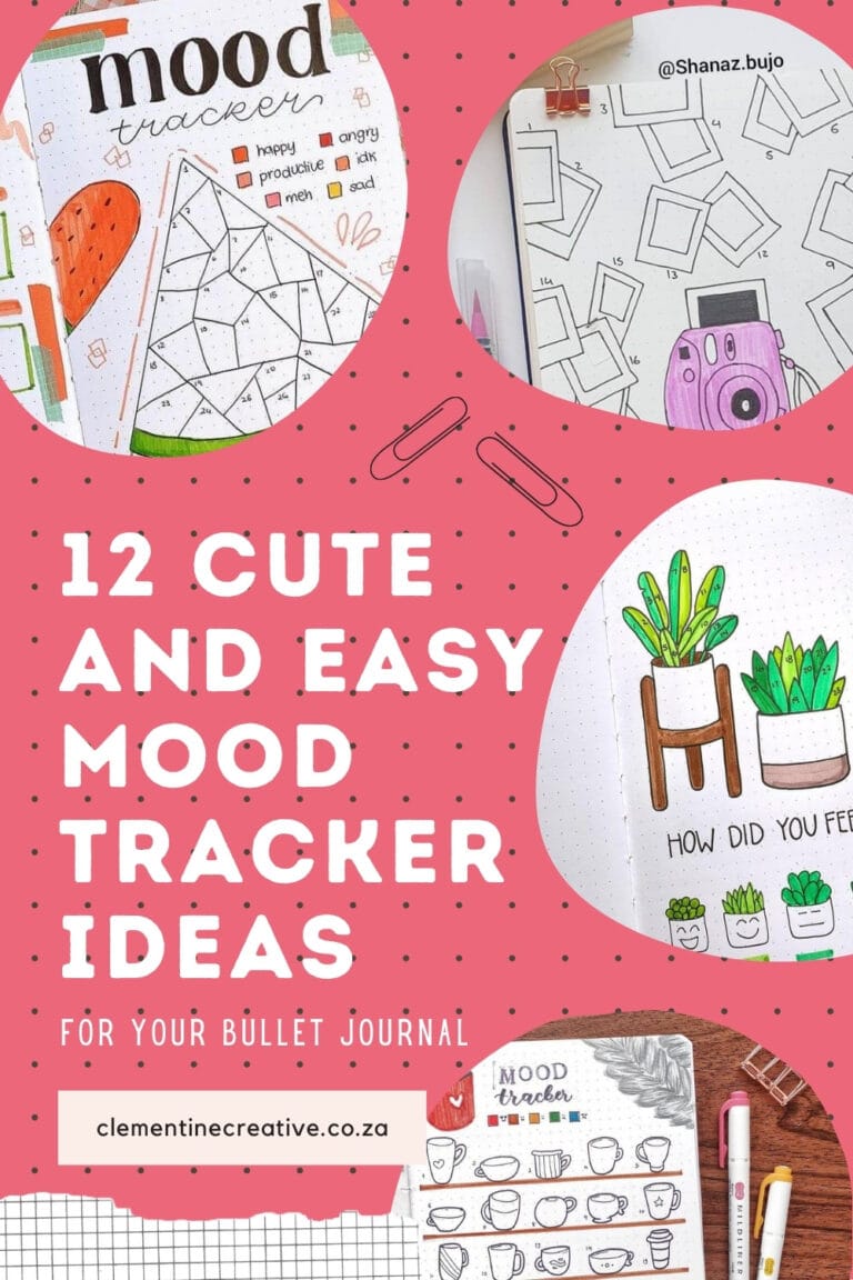 12 Cute and Easy Bullet Journal Mood Tracker Ideas