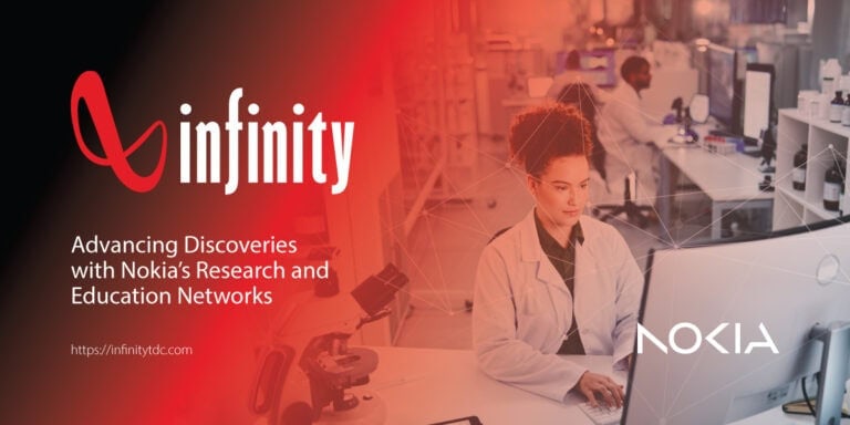 scientists using Nokia's research networks and education networks to advance discoveries