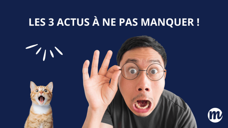 Visuel humoristique avec un homme et un chat surpris sous le titre “LES 3 ACTUS À NE PAS MANQUER !”. Image destinée à illustrer les actualités de septembre 2025 pour les parents d’ados : sorties gratuites avec les Journées du patrimoine 2025, réussite scolaire avec le Bac et le contrôle continu, et bien-être grâce au sommeil et aux hormones. L’image met en avant des conseils pratiques sur l’apnée du sommeil, le traitement apnée du sommeil, le cycle du sommeil, l’usage d’un calculateur sommeil et des astuces anti stress pour aider les adolescents.