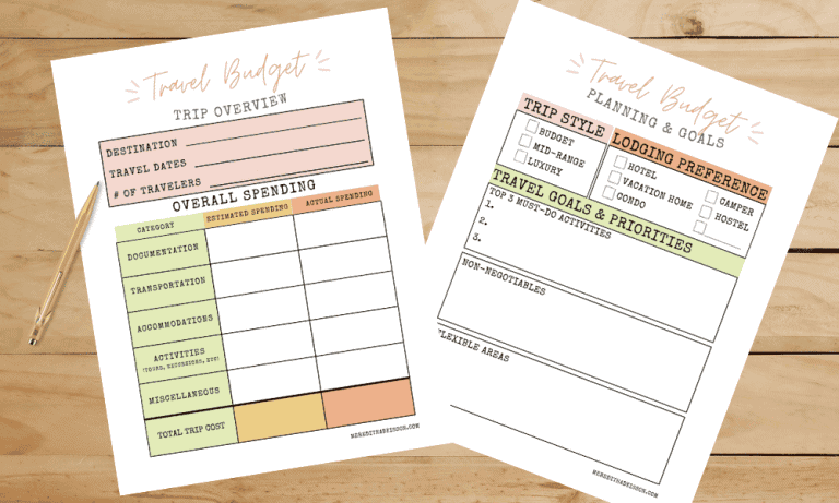 travel budget planner