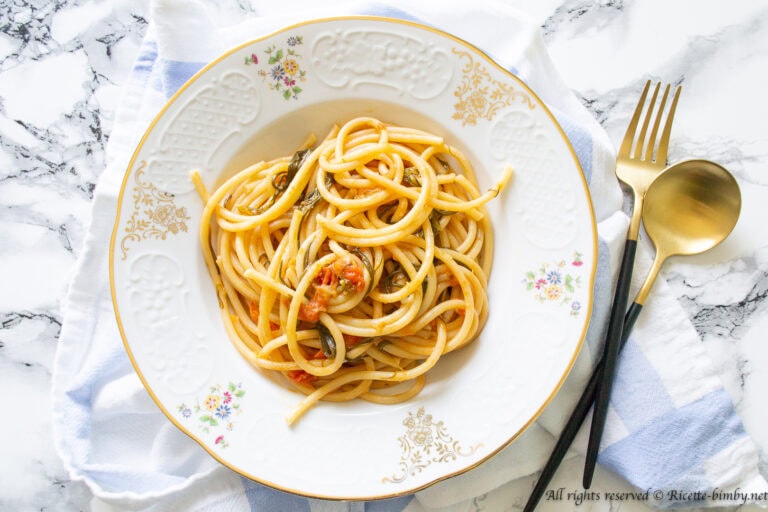 Pasta con pomodorini e agretti Bimby
