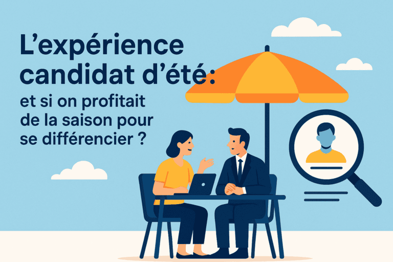 L’expérience candidat d’été', avec un focus sur le recrutement via Leihia Talent Acquisition Suite.