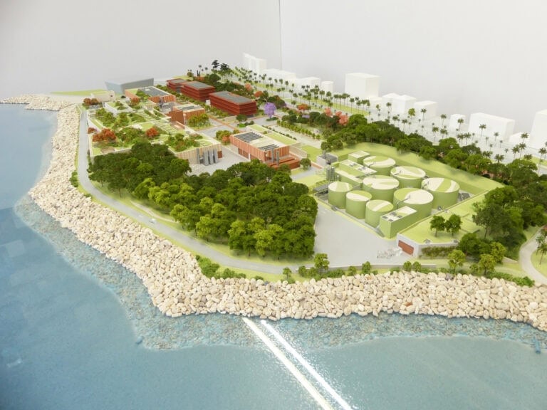 vue de la maquette du côté de la mer
