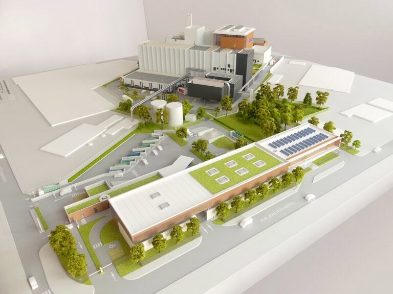 Maquette du centre de valorisation énergétique d'Argenteuil pour Suez