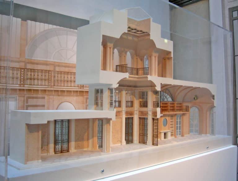 maquette coupe d'un château dans les alpes maritimes, par ARI