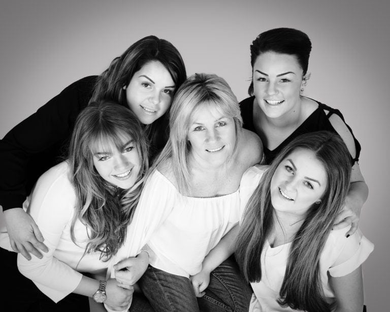 mum with grown up daughters portrait