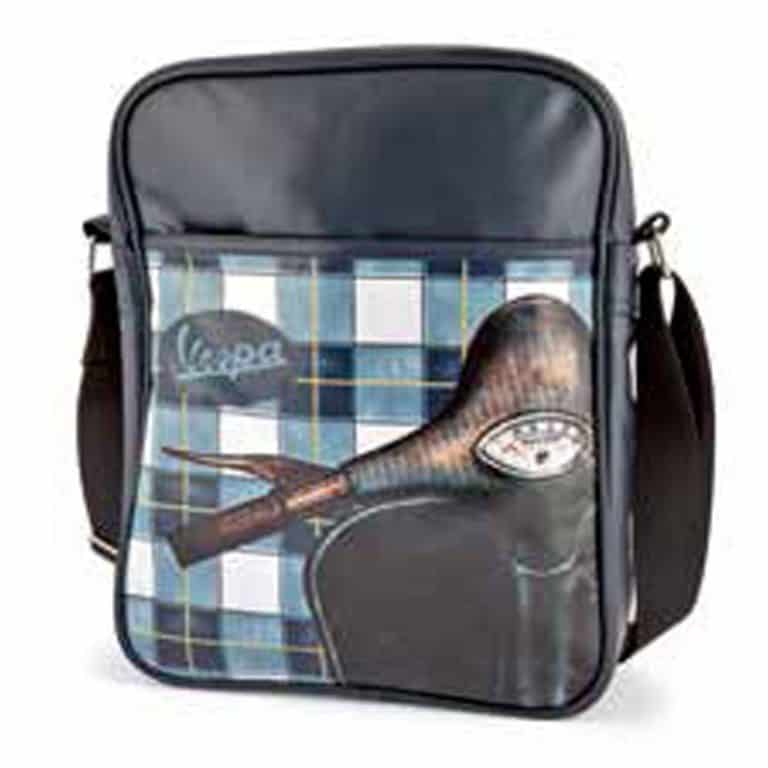 VESPA FORME - Tasche (Schulter-Tasche) hoch mit Aufdruck Karomuster und Vespa Blau/diverse Farben Vespa Forme