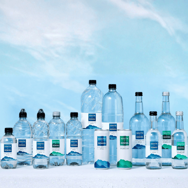 South Downs Natural Mineral Water - Our Range of bottled water and canned water