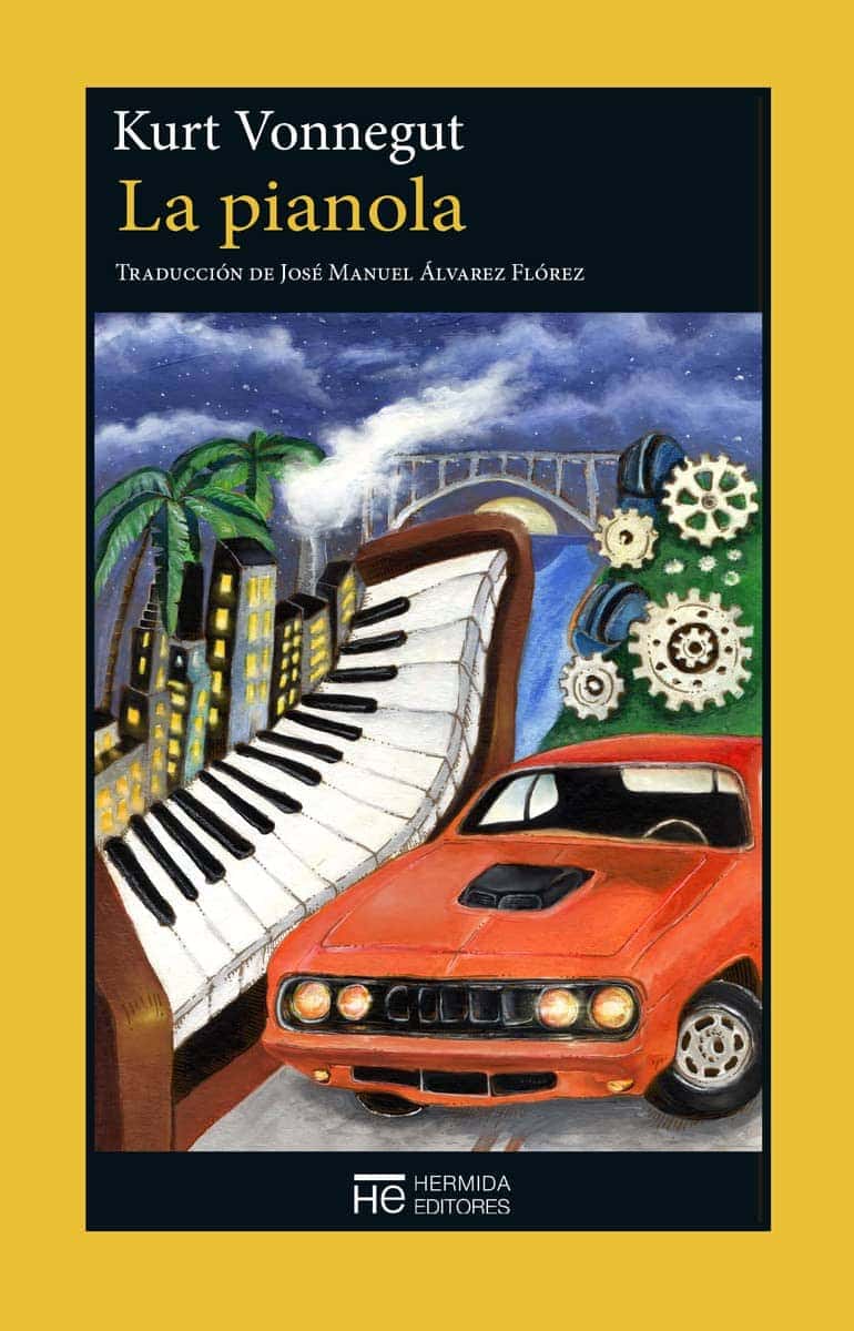 Fotografía de la portada del libro La Pianola de Kurt Vonnegut.