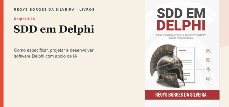 Representação conceitual de especificação, código Delphi, testes e inteligência artificial conectados por rastreabilidade
