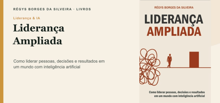 Líder analisando informações com apoio de inteligência artificial sem abrir mão do julgamento humano