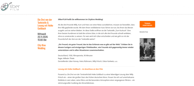 Buchvorstellung/Lesung & Film Berlin City Kino Wedding