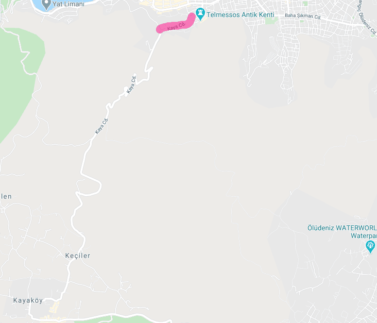 Fethiye Kayaköy Ölüdeniz Yürüyüşü başlangıç