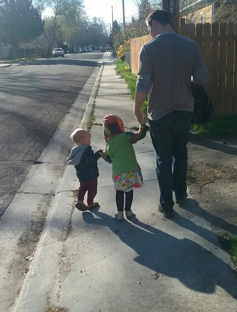 We even fit in a quiet morning walk where this precious family locked hands! Awwww