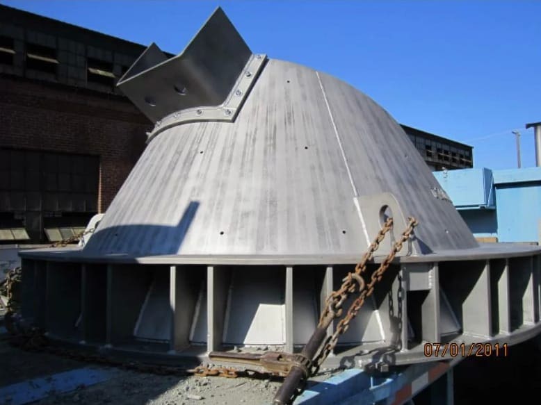 20 ton dome fabricated by the rose corporation